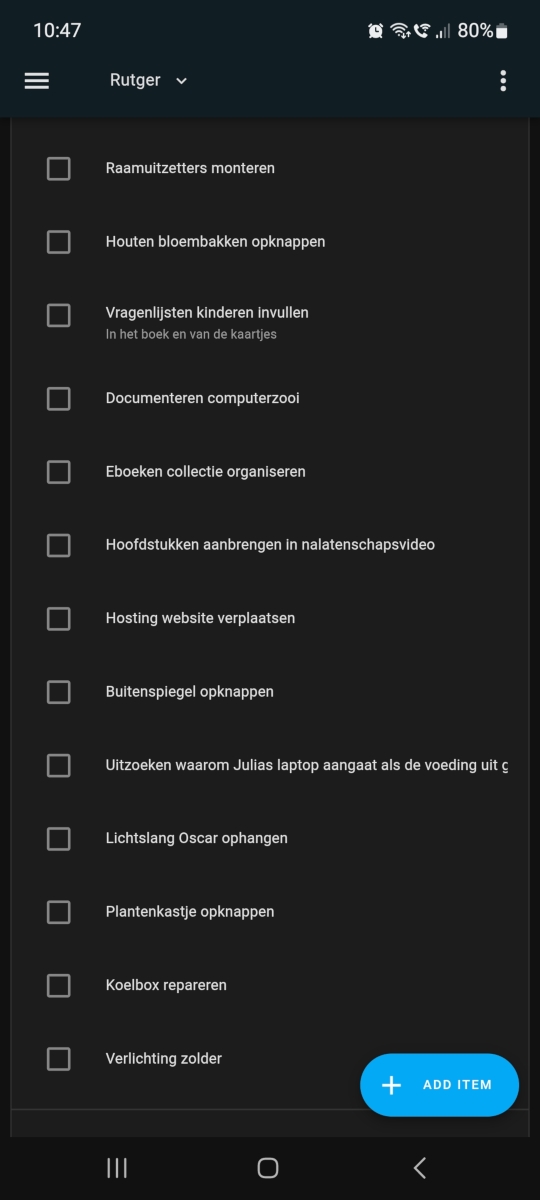 Eigen todolijstje